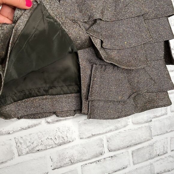 Talbots Tiered Ruffled Wool Skirt Size 6 Petite - Picture 5 of 8